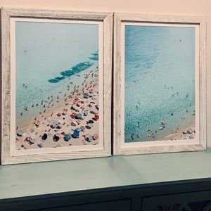 Barn Wood Framed Beach Scene